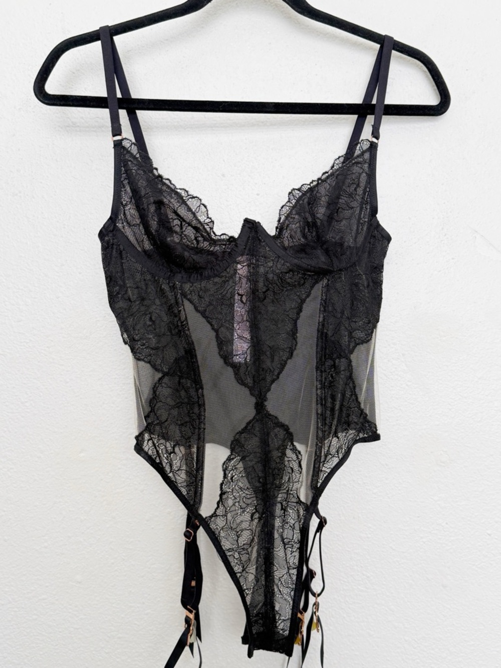 Savage X Fenty Black Lace Bodysuit